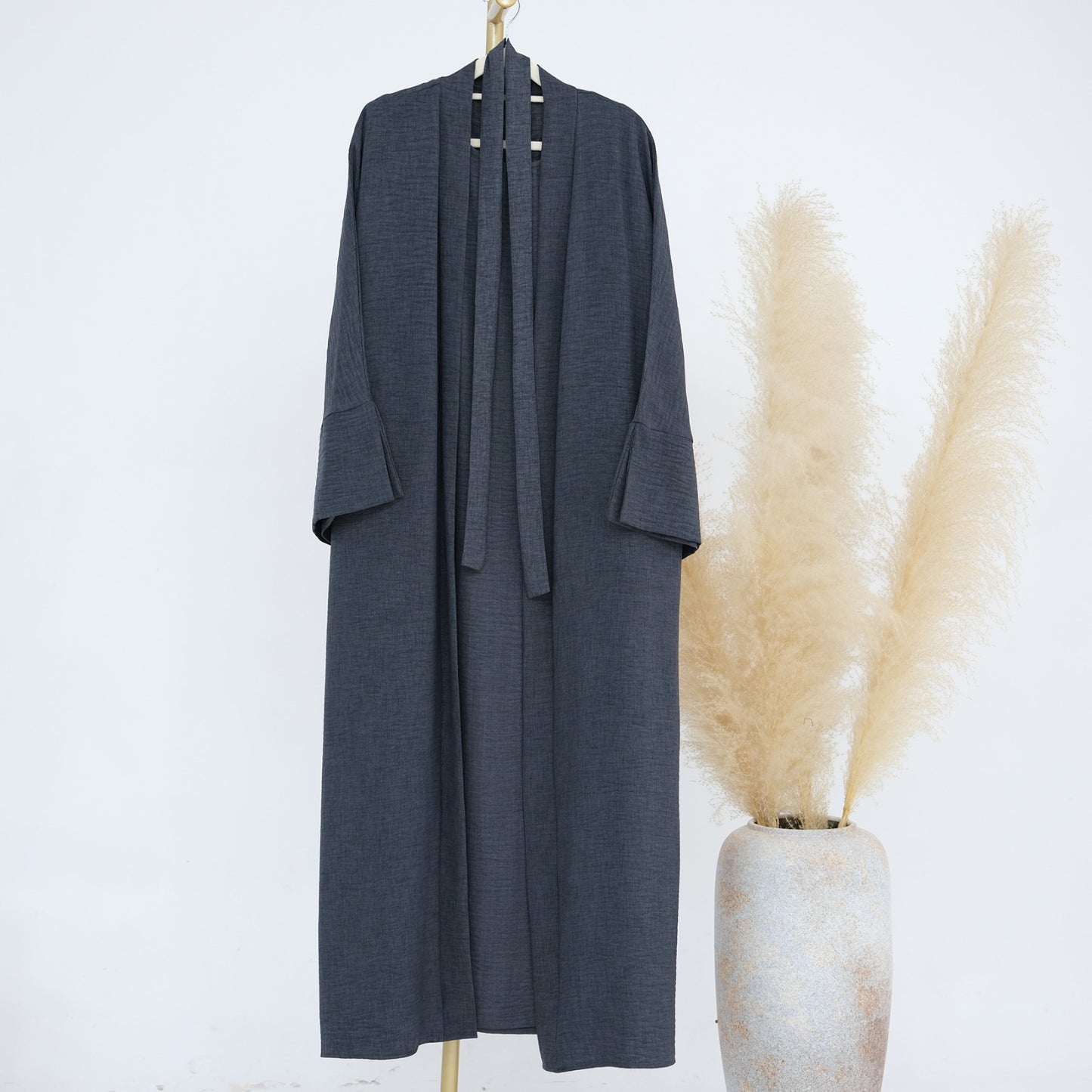 Abrar Abaya Set - Charcoal