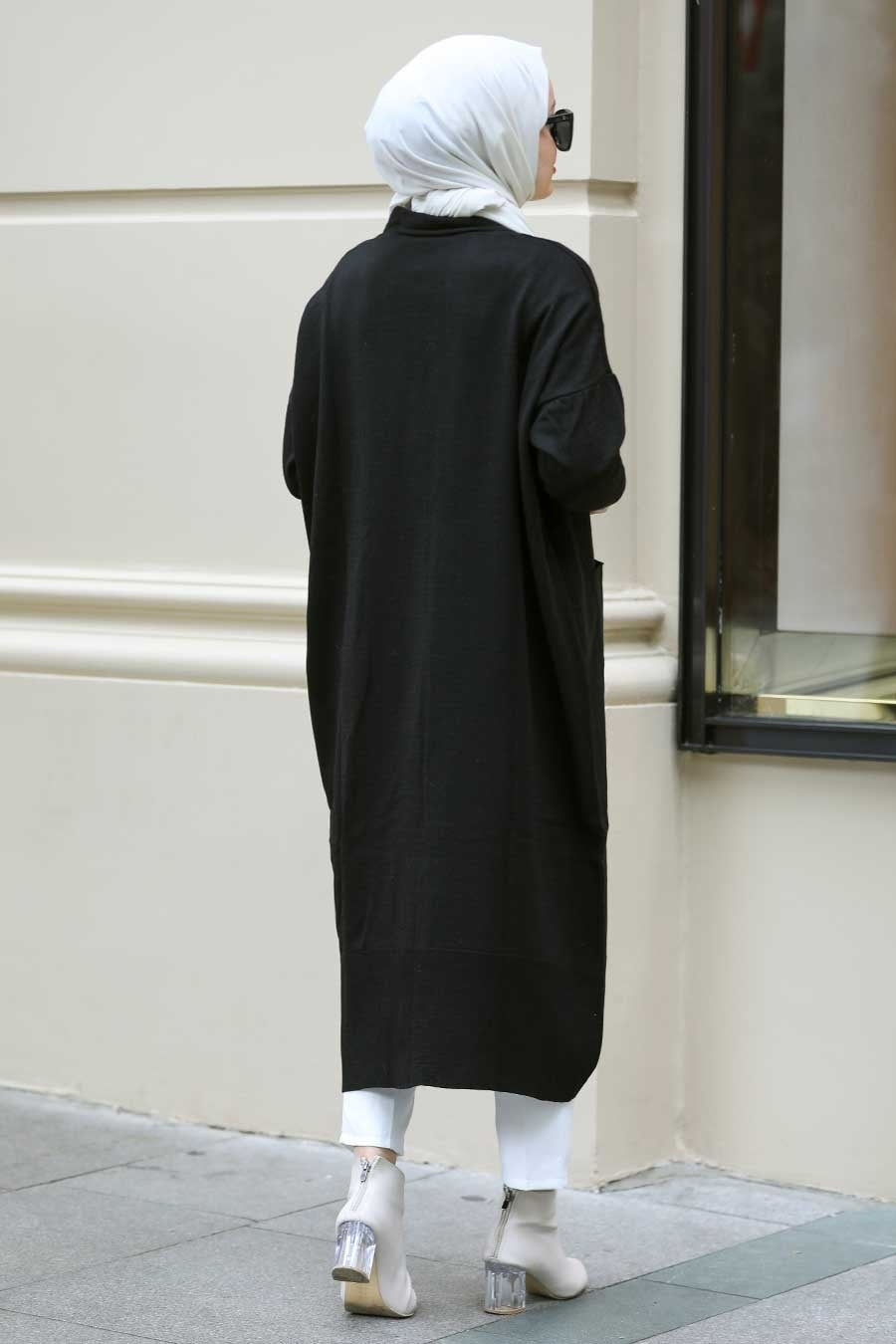 Long Cardigan - Black