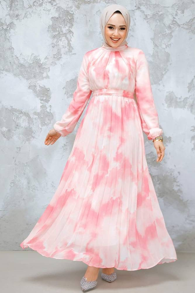 Pink Chiffon Dress