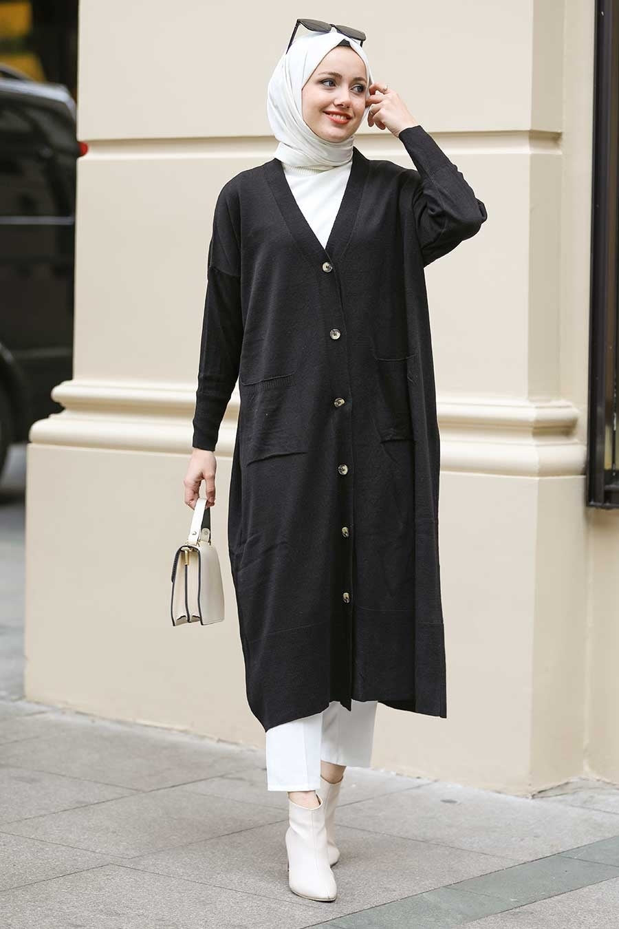 Long Cardigan - Black