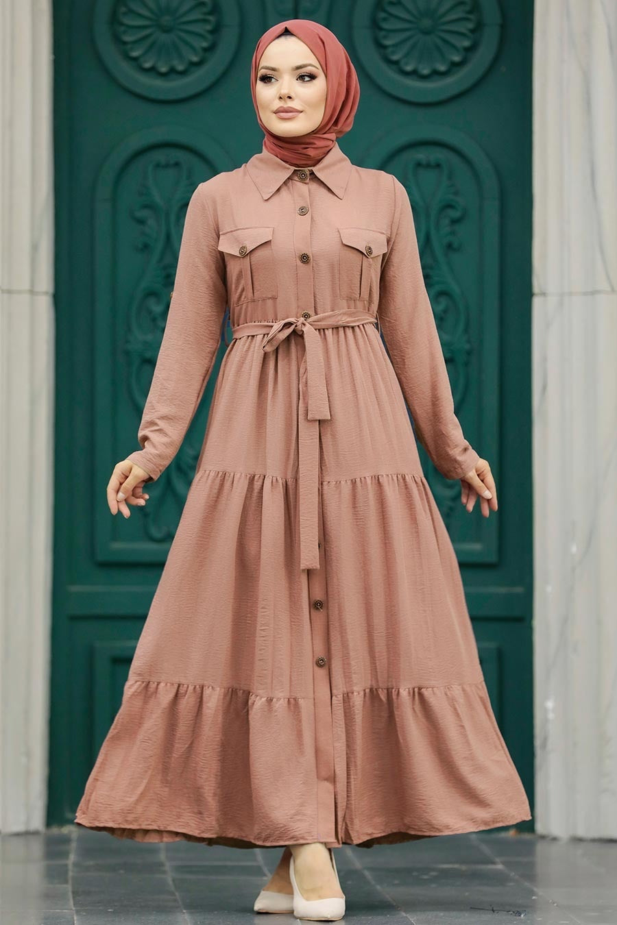 Cleo Dress - Salmon