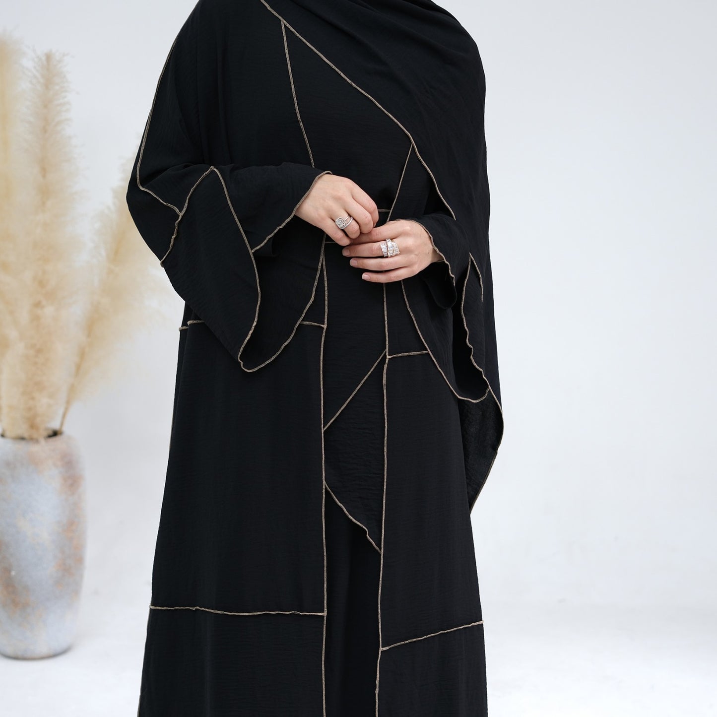 Shayma Abaya Set - Black