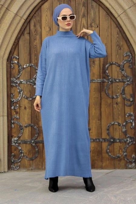 Indigo Sweater Dress
