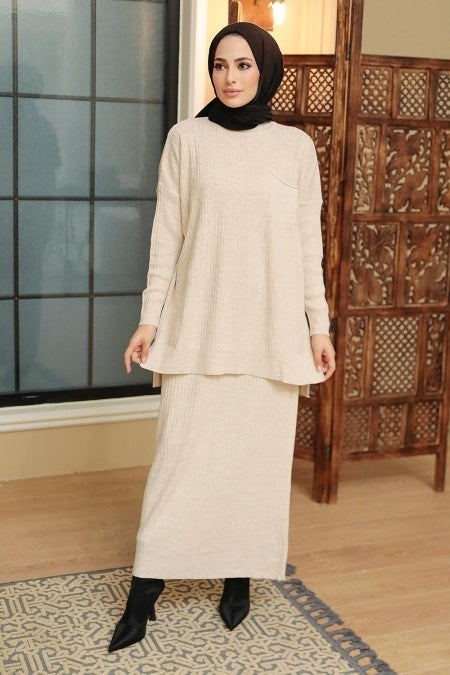 Knit Sweater Skirt Set