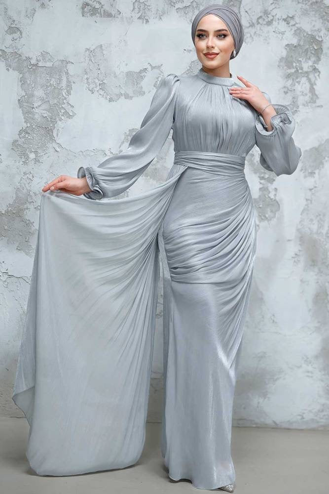 Serene Formal Dress - Silver