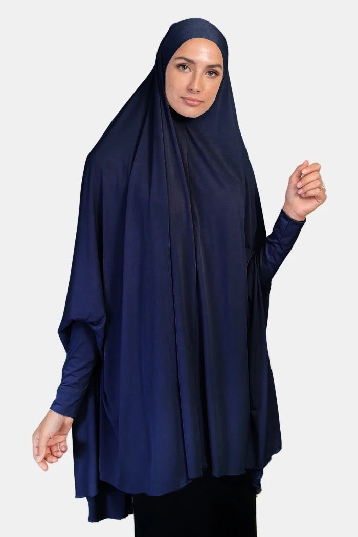 Prayer Khimar Hijab - Navy