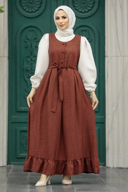 Sleeveless Tunic Dress - Amber