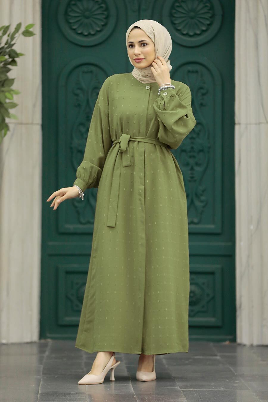 Hayat Tunic Blazer - Olive