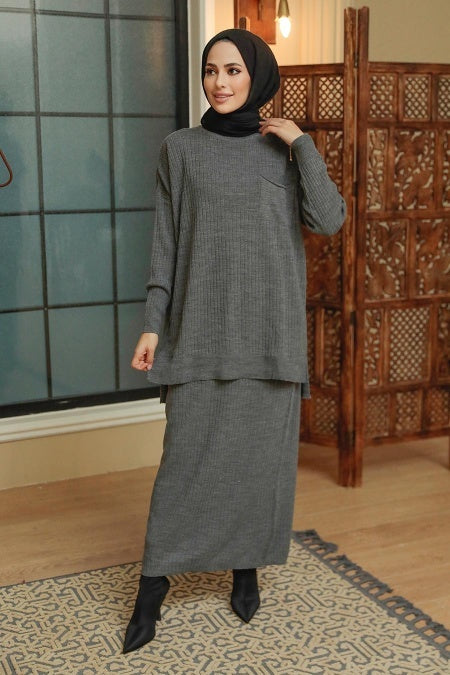 Knit Sweater Skirt Set
