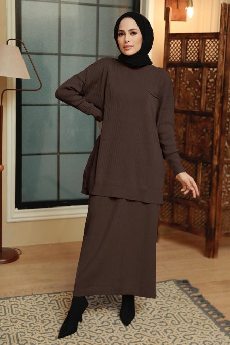 Knit Sweater Skirt Set