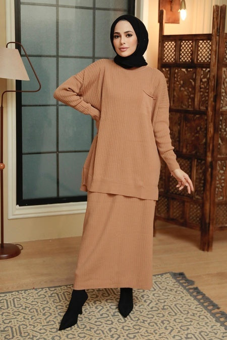 Knit Sweater Skirt Set