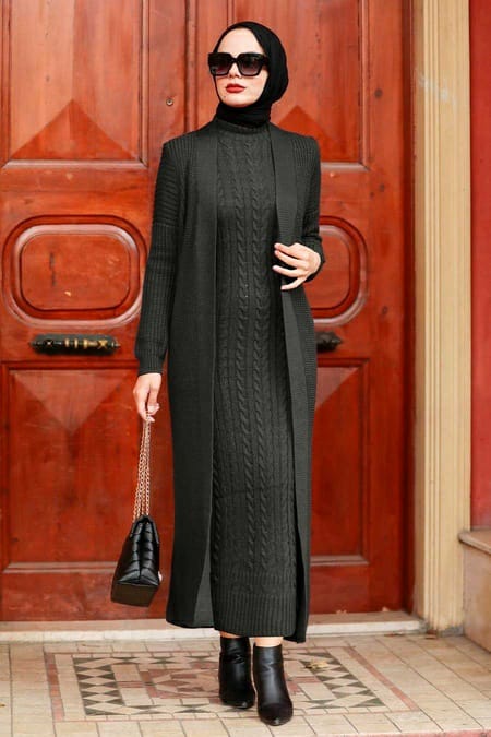 Raneem Sweater Set - Black