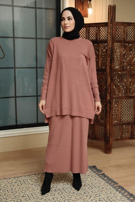 Knit Sweater Skirt Set