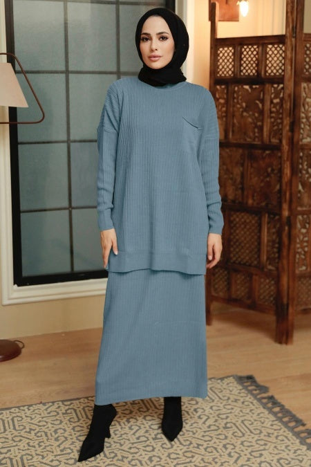 Knit Sweater Skirt Set