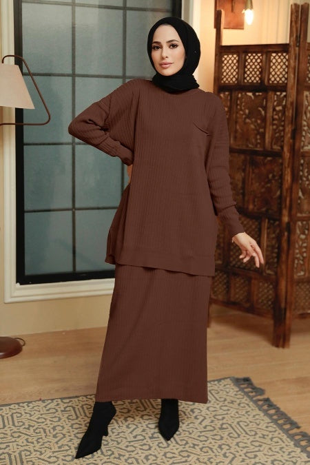 Knit Sweater Skirt Set