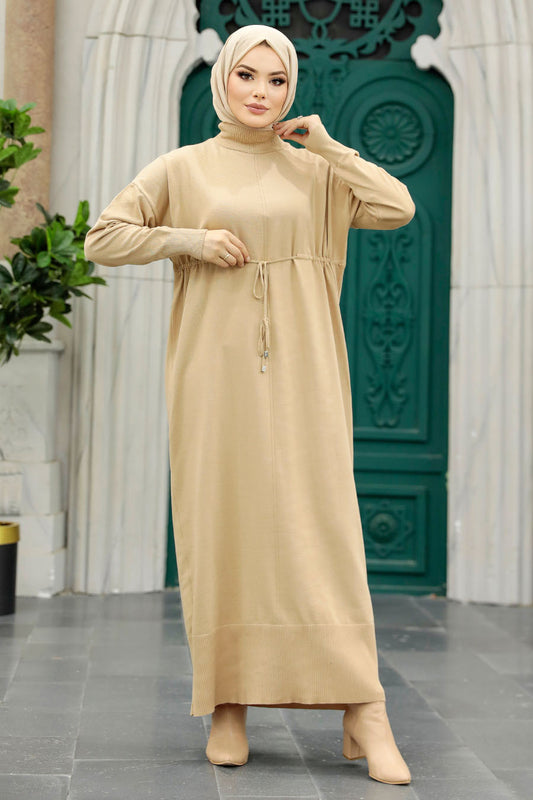 Shaima Sweater Dress - Beige