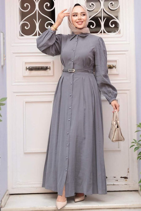 Nagwa Dress - Gray