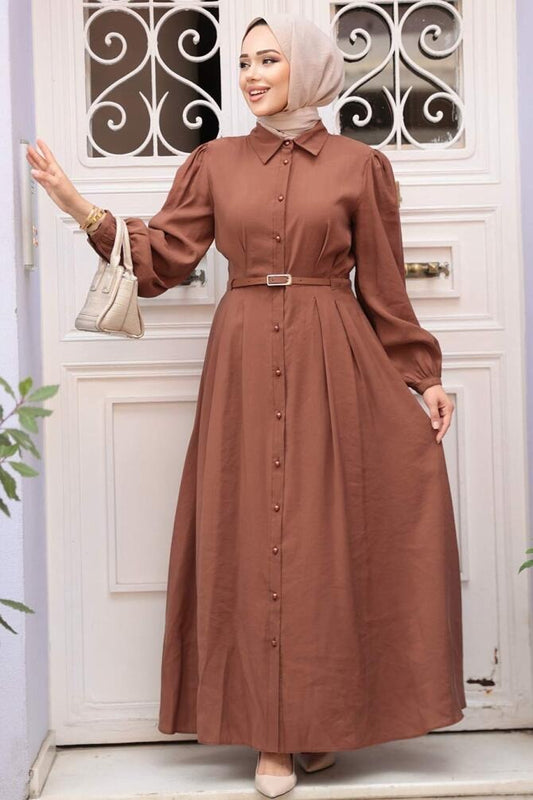 Nagwa Dress - Amber
