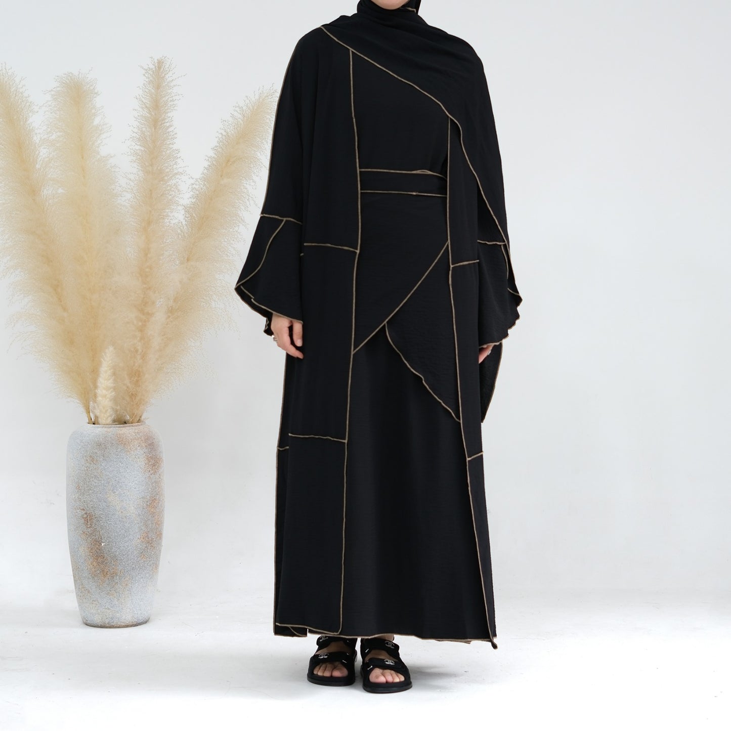 Shayma Abaya Set - Black