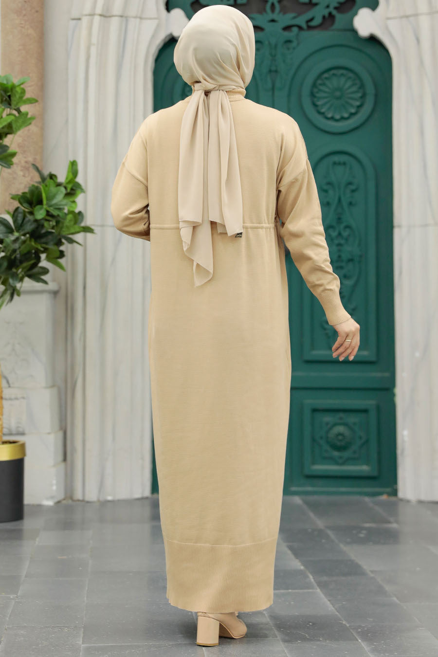 Shaima Sweater Dress - Beige