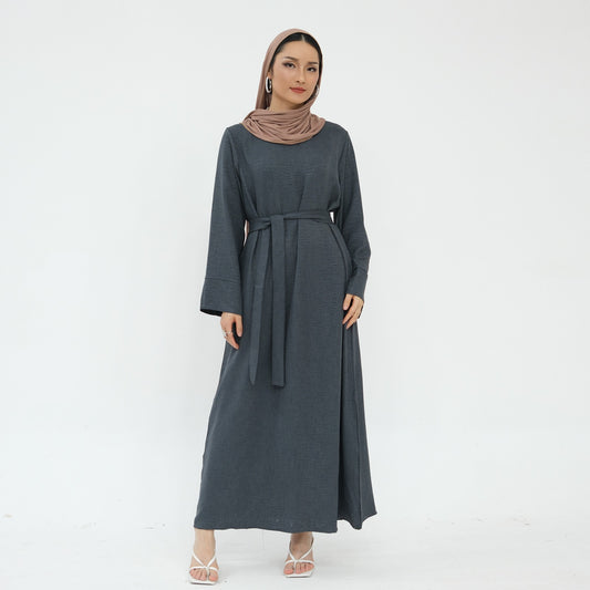 Leanne Linen Abayas - Gray