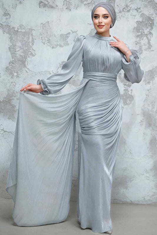 Serene Formal Dress - Silver