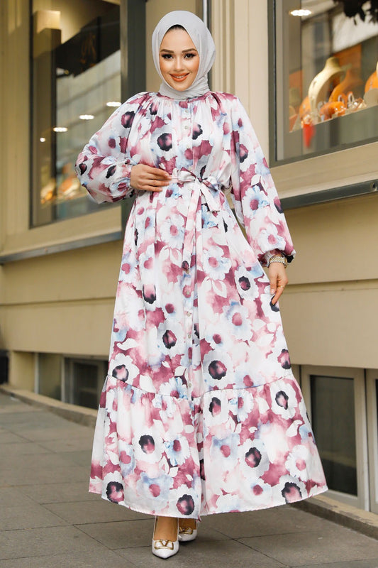 Lauren Floral Dress - Pink