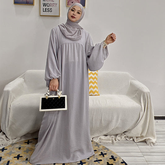 Layali Abaya - Light Gray