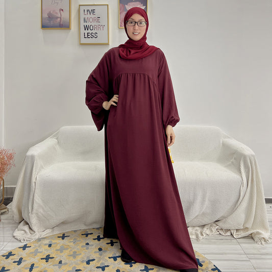 Layali Abaya - Maroon