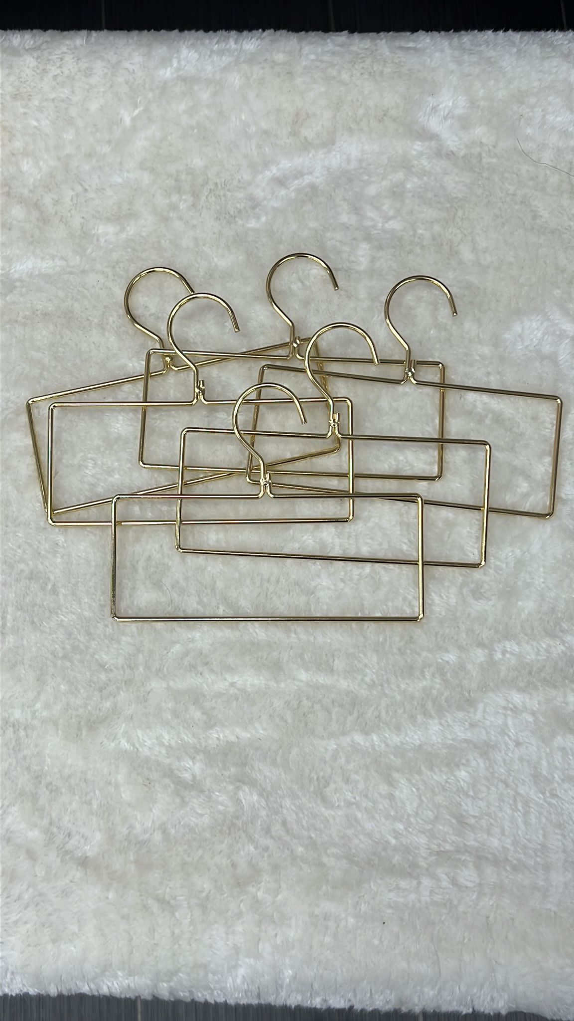 Gold Metal Rectangle Hangers