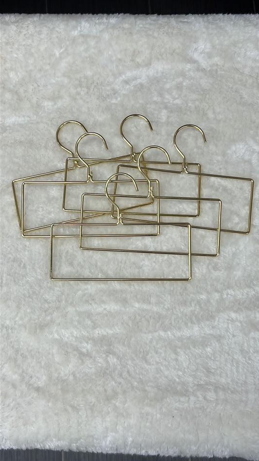 Gold Metal Rectangle Hangers
