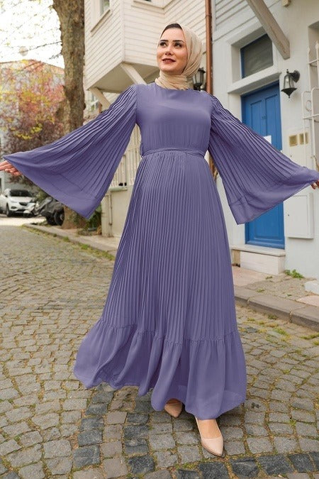 Tia Flare Dress - Lavender