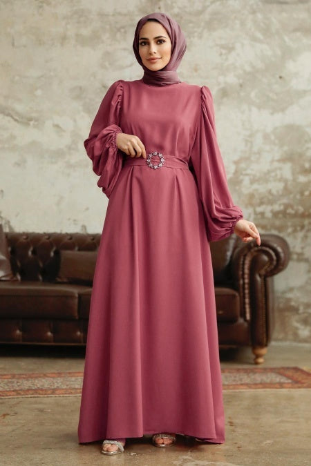 Layan Belted Dress - Pink