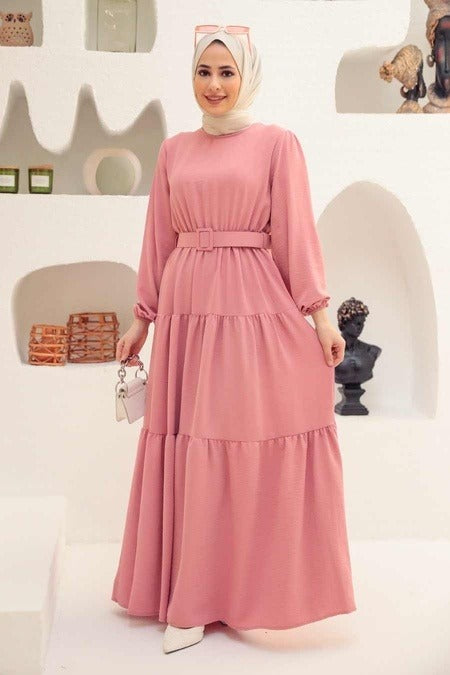 Amira Layered Dress - Pink