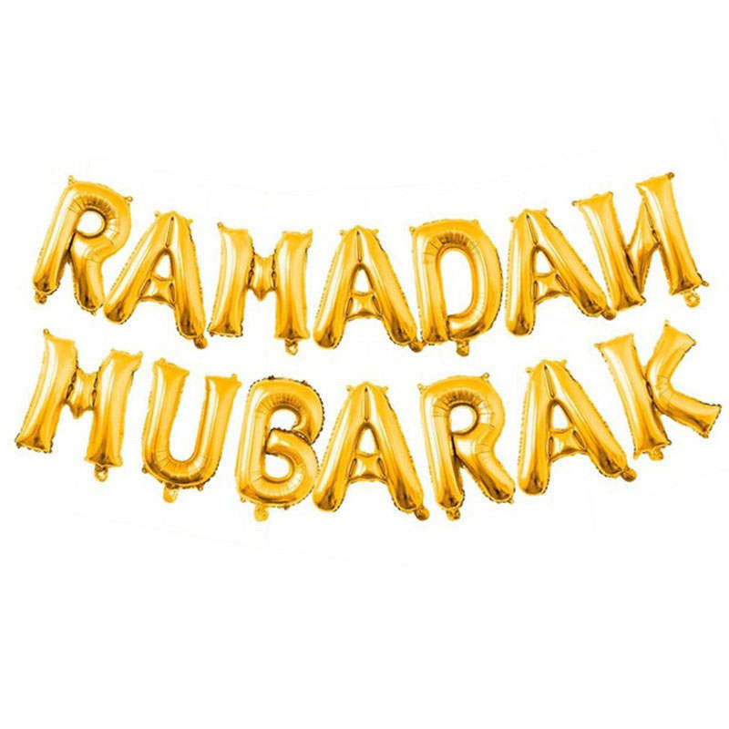 Ramadan Mubarak Letter Balloons
