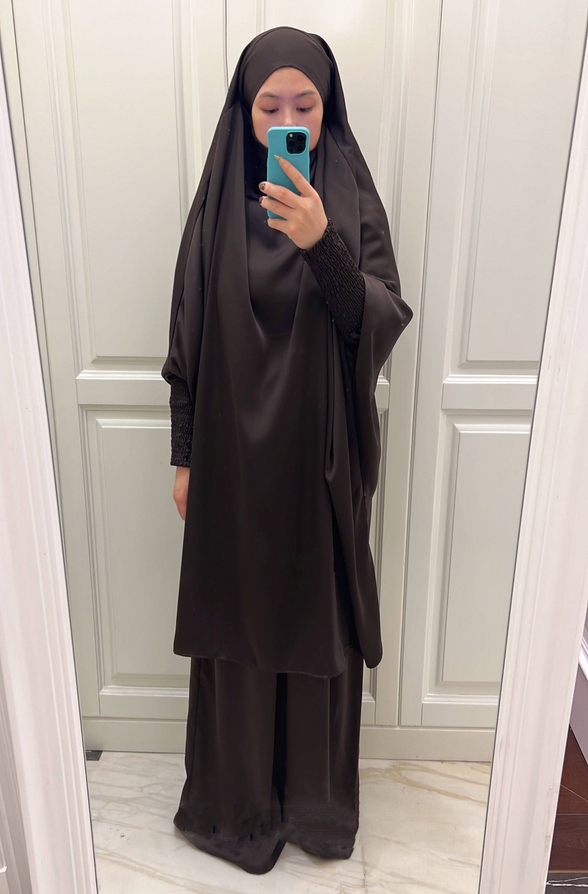 Jilbab noir 2 on sale pieces