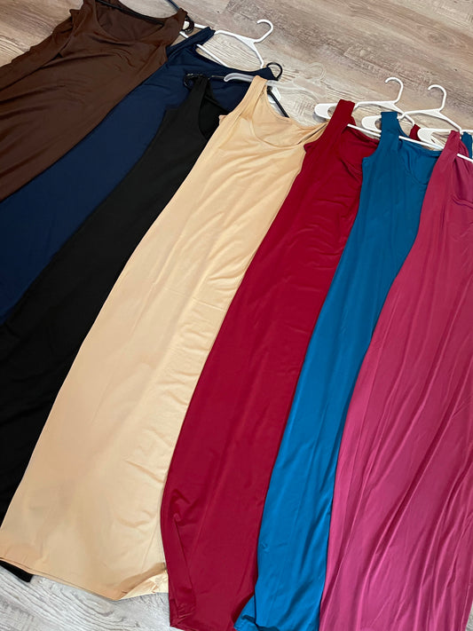 Maroon Sleeveless Dress